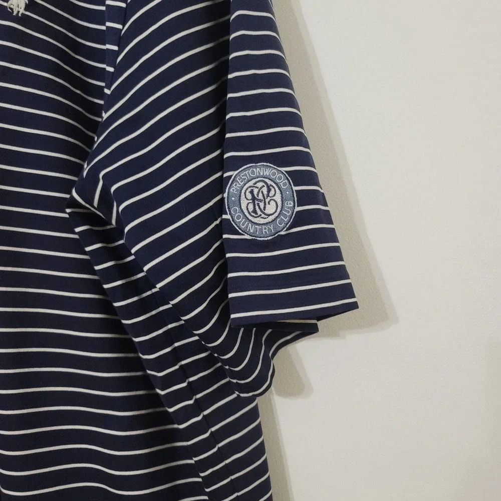 Polo Golf by‎ Ralph Lauren Pima Cotton Shirt XL Blue Short Sleeve Active Sports